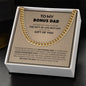 To My Bonus Dad | Thank You - Cuban Link Chain