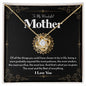 To My Wonderful Mother | I Love You - Love Knot Necklace