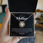 To My Wonderful Mother | I Love You - Love Knot Necklace