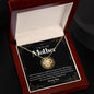 To My Wonderful Mother | I Love You - Love Knot Necklace